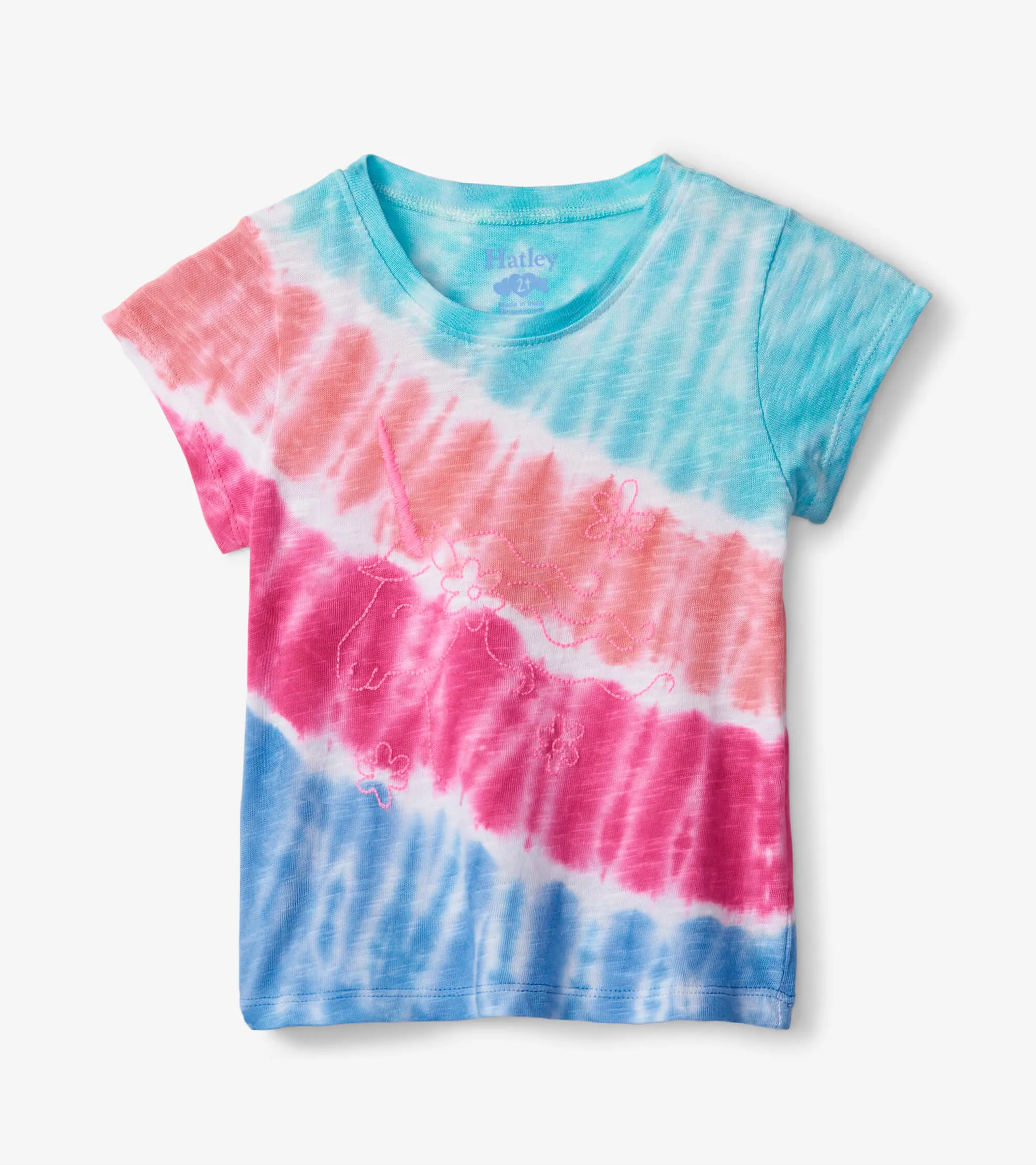 Hatley Baby Girls Summer Tie Dye Graphic T-Shirt