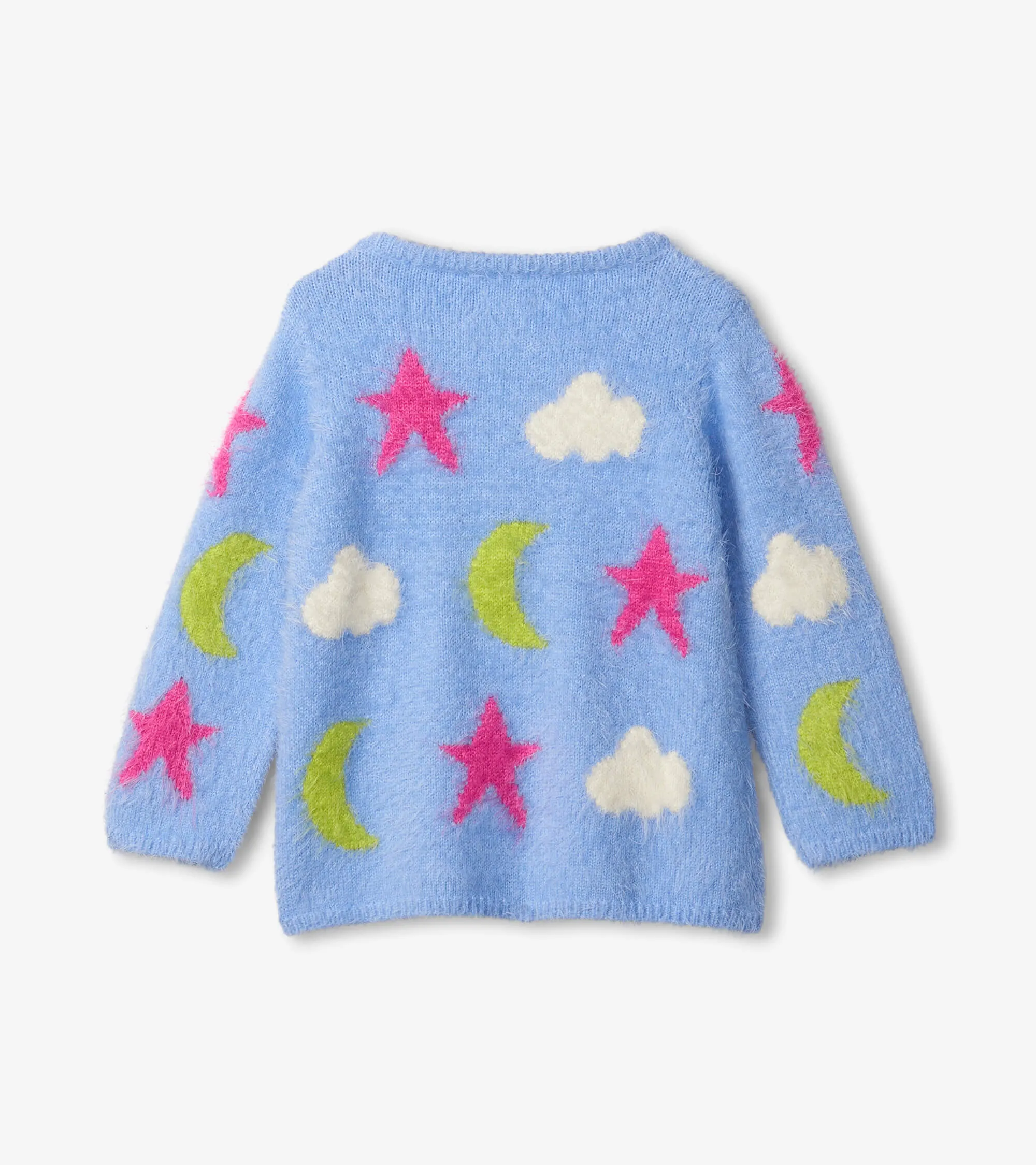 Hatley Girls Celestial sky fuzzy sweater