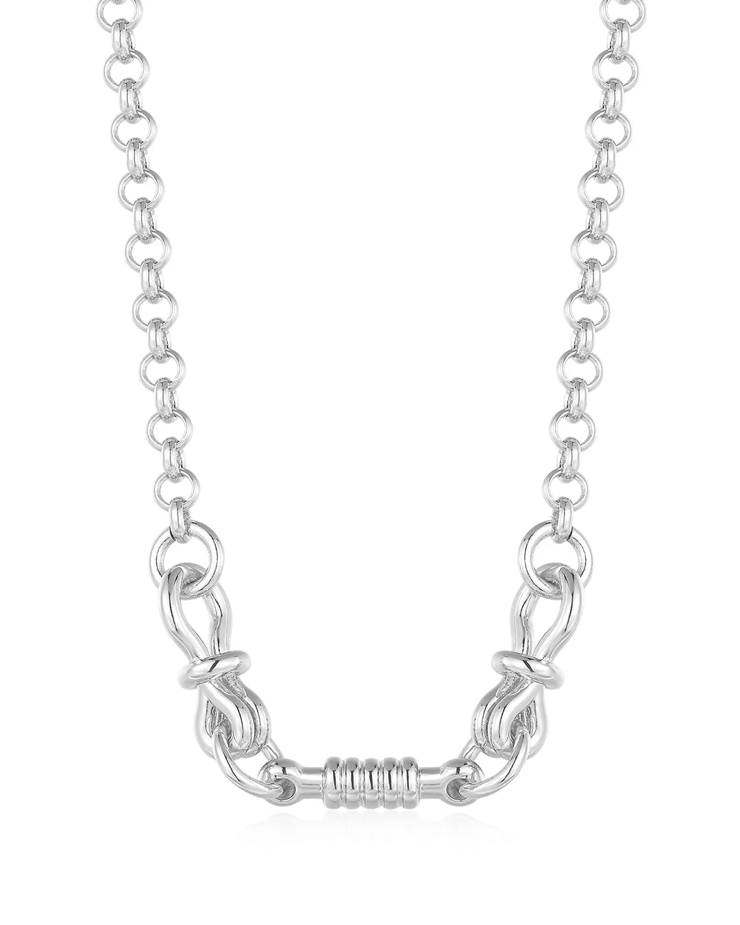 Horsebit Necklace- Silver