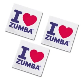 I Love Zumba Small Towels 3PK