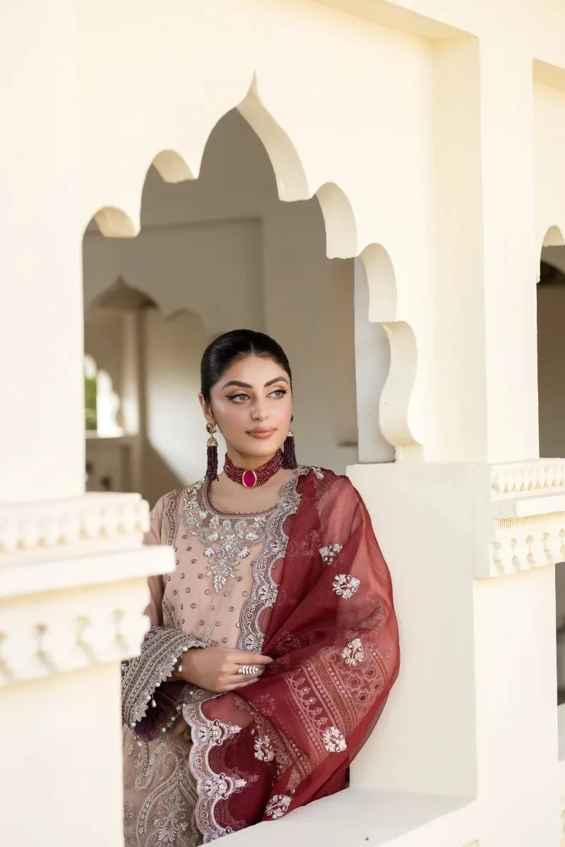 Imrozia Embellished Organza Pakistani Party Wear Suit Haseen IMR201