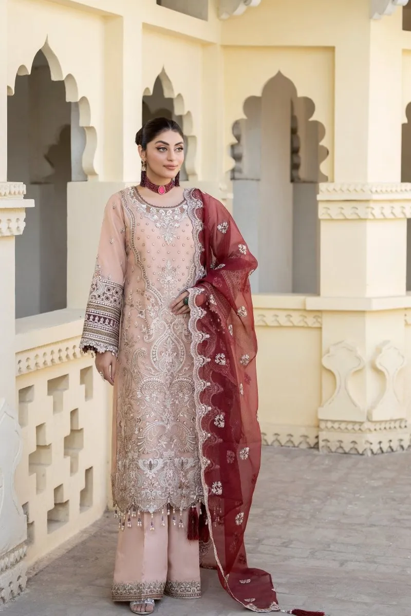 Imrozia Embellished Organza Pakistani Party Wear Suit Haseen IMR201