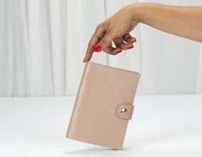 Iole wallet - Powder pink leather