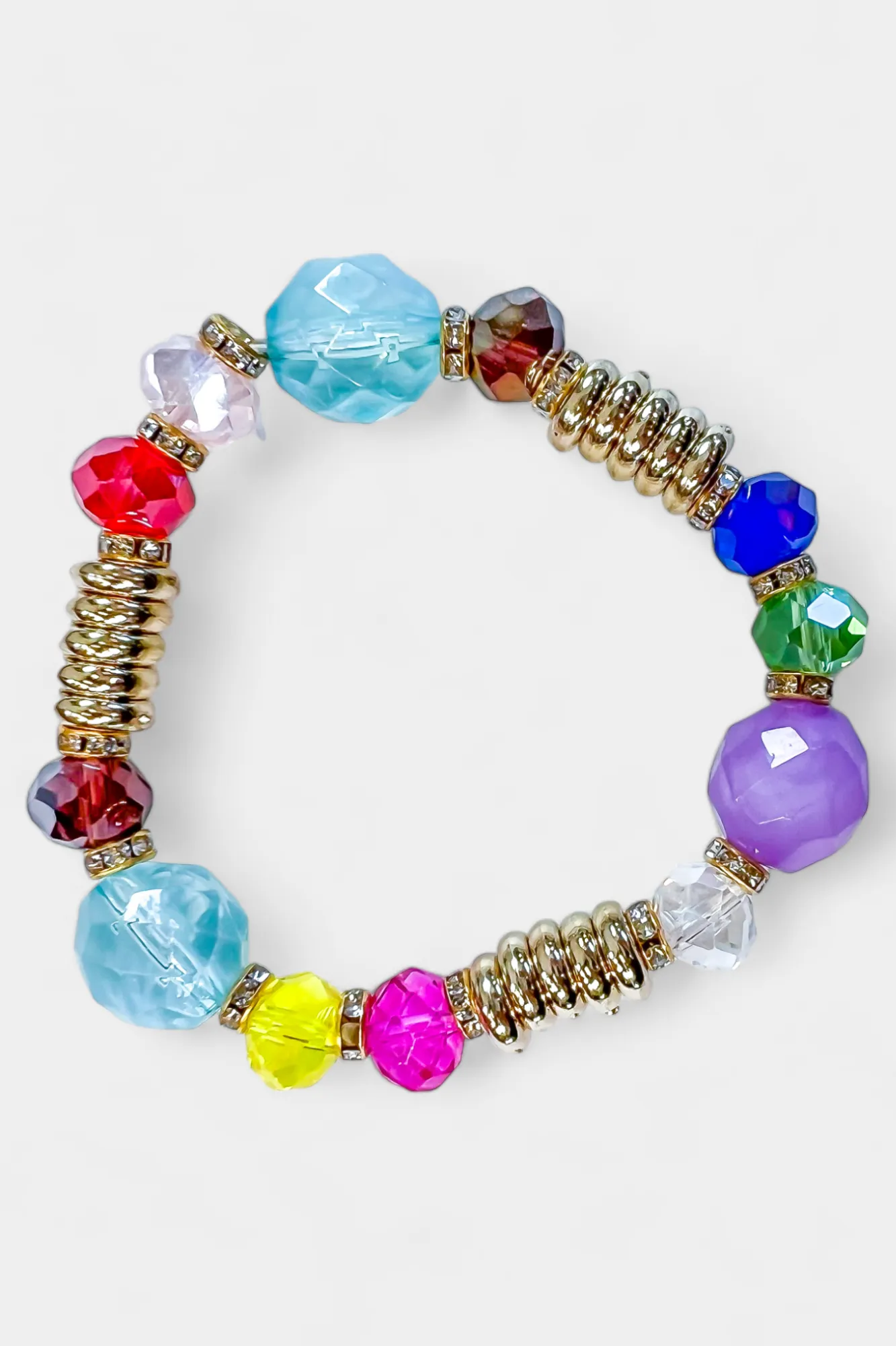 Iridescent Stone Stretch Bracelet