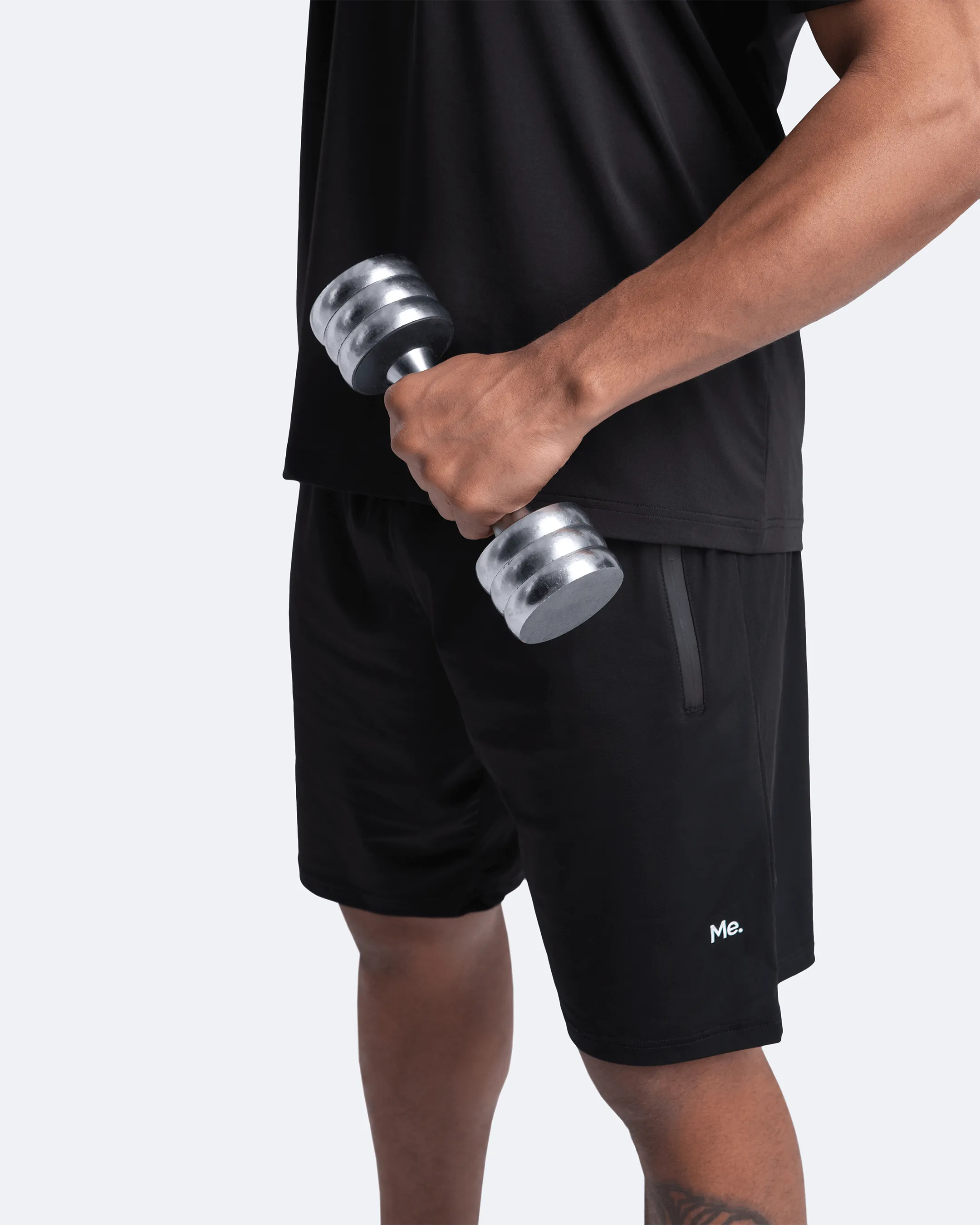 Jet Black Gym Shorts