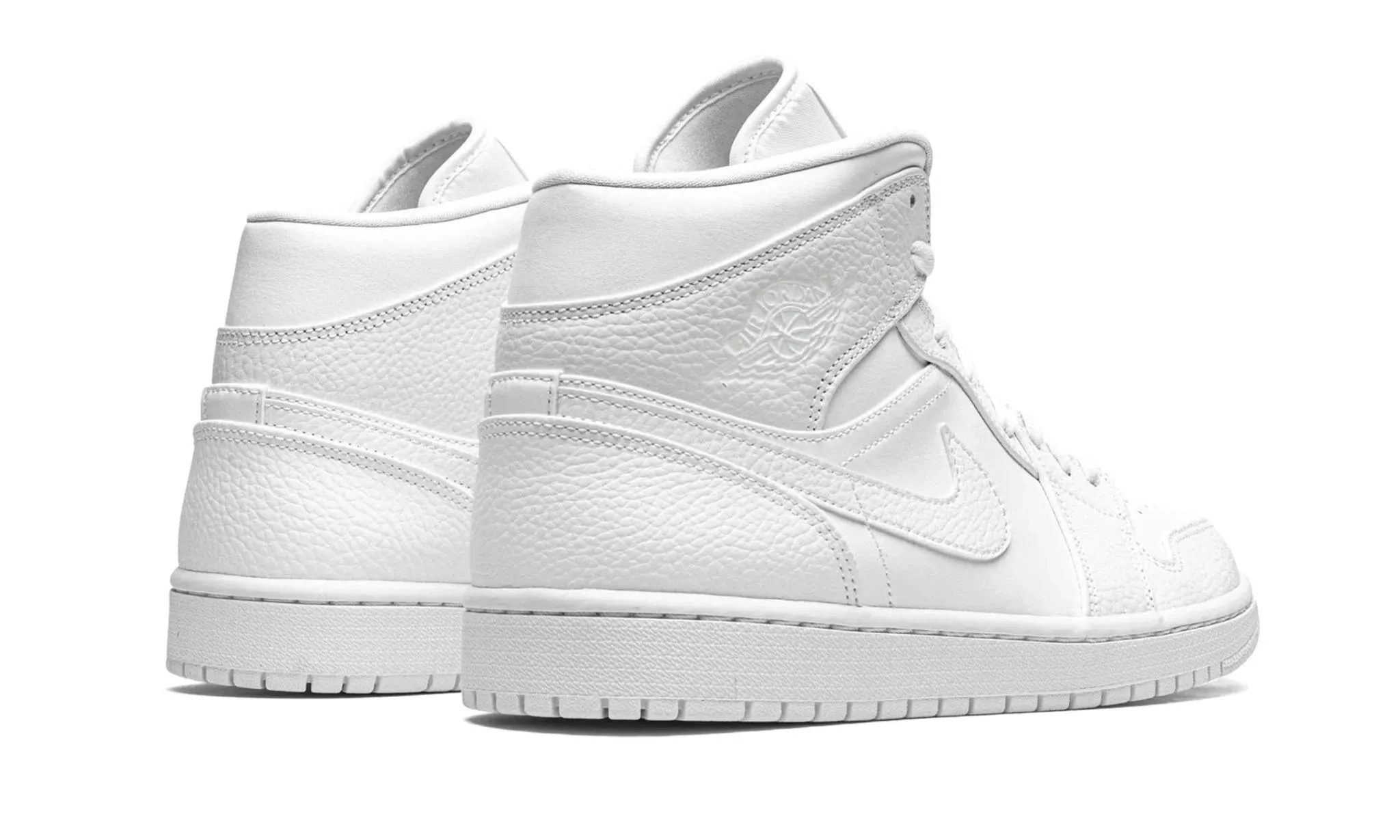 JORDAN 1 MID TRIPLE WHITE