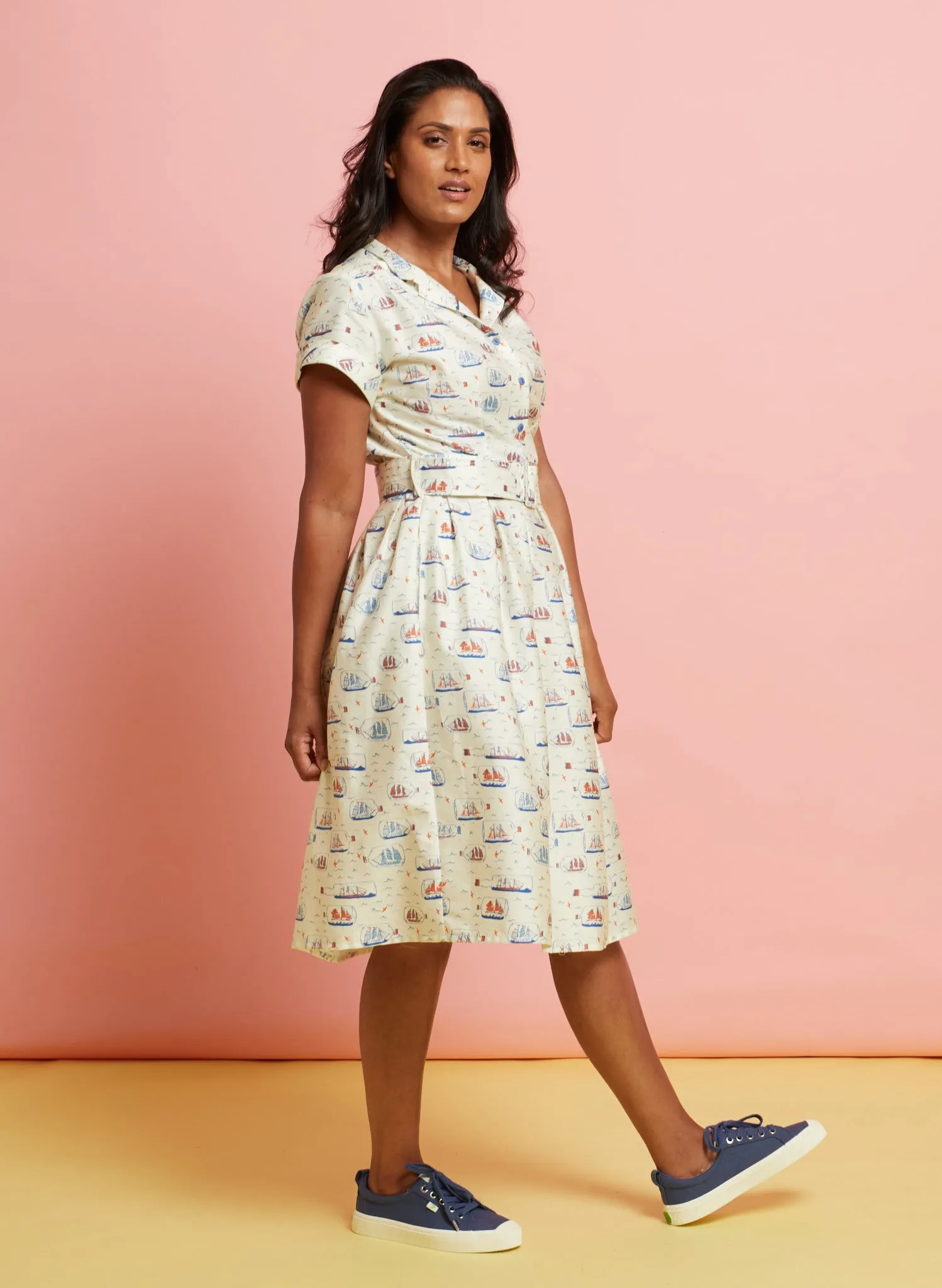 Louise Dress - Ivory Lost at Sea