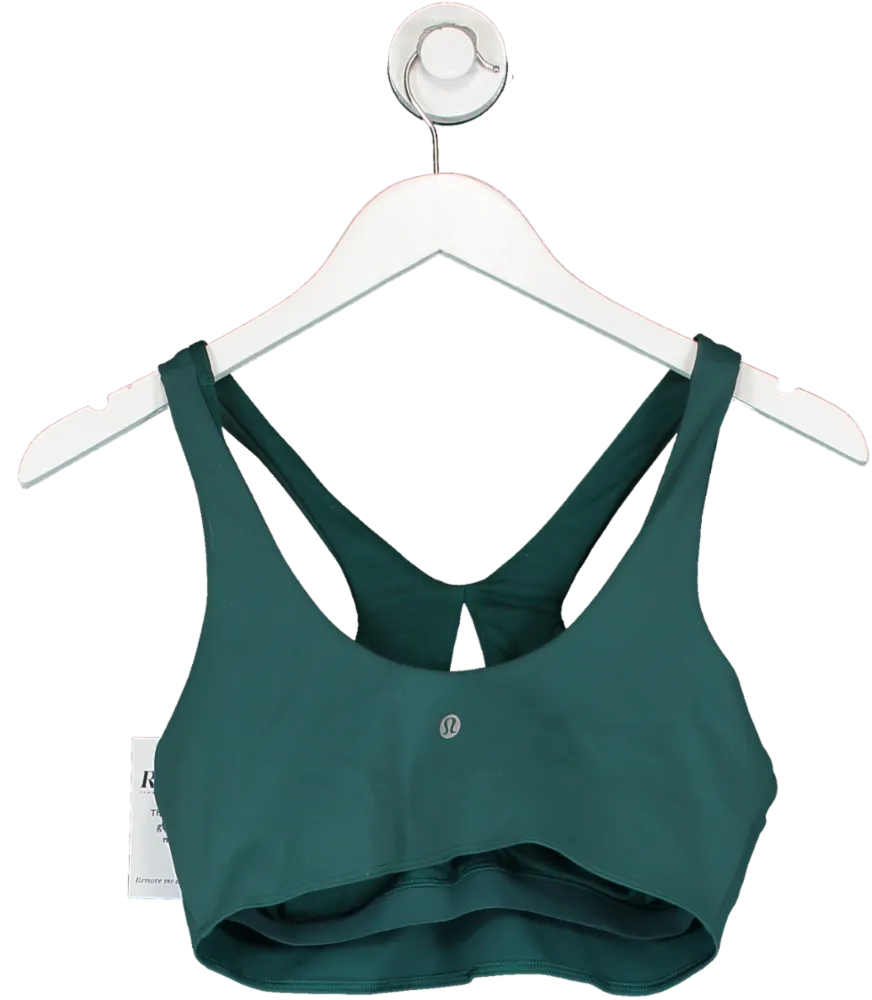 Lululemon Green Key Hole Sports Bra UK M