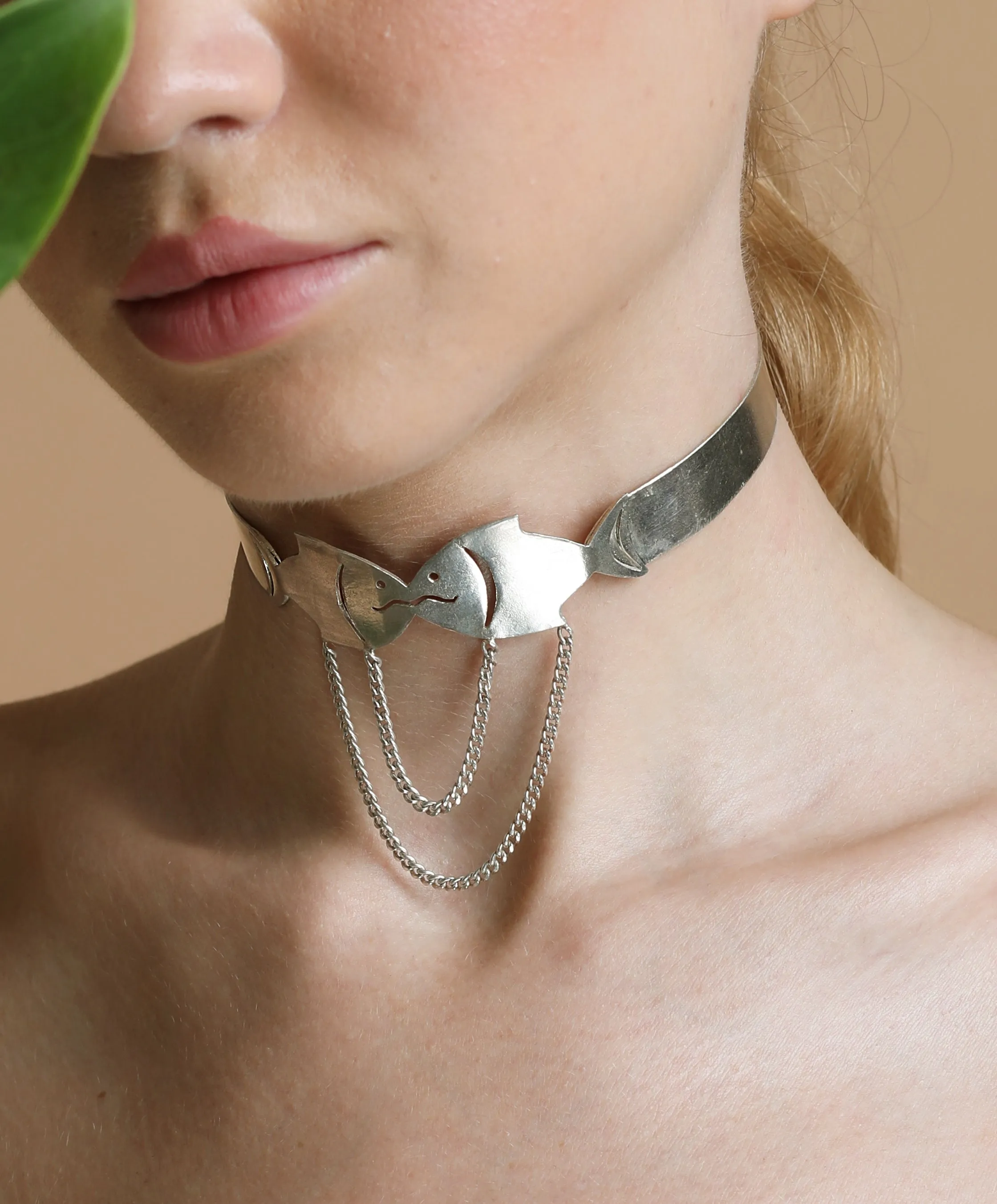 Matsya Sterling Silver Choker