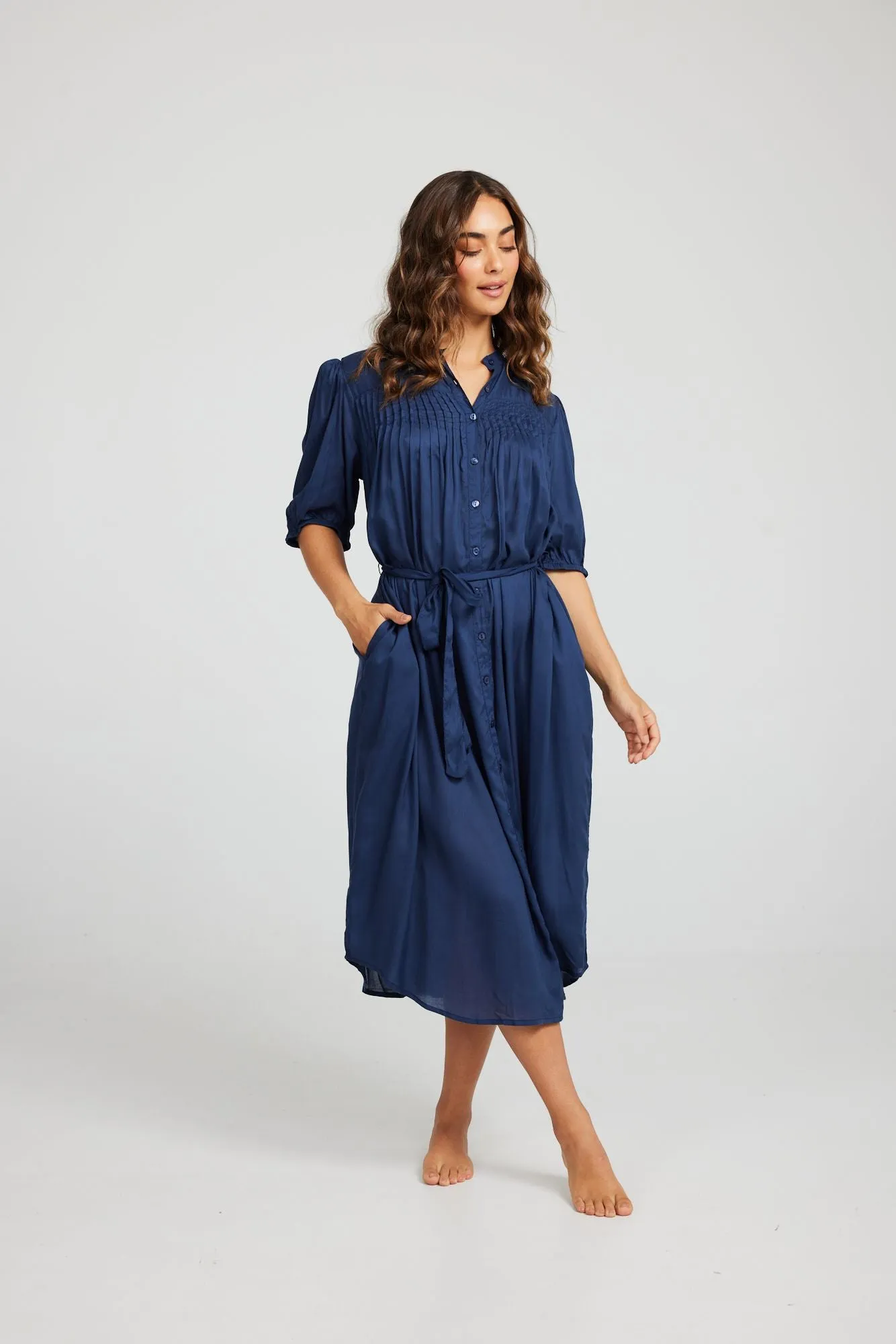 Maya Dress (Navy)