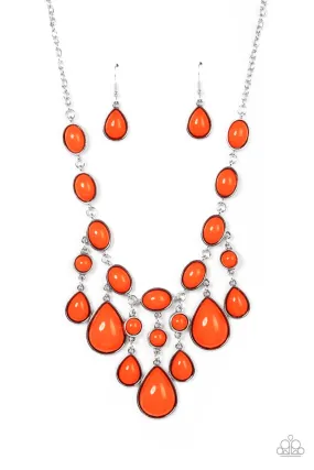 Mediterranean Mystery Orange-Necklace