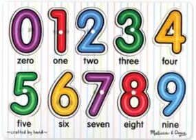 Melissa & Doug - Numbers Peg Puzzle