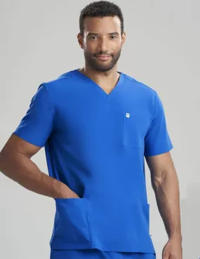 Mens 3-Pocket V-Neck Scrub Top