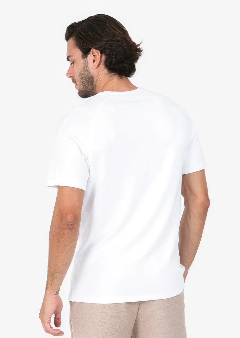 Mens All Around Lounge Tee White