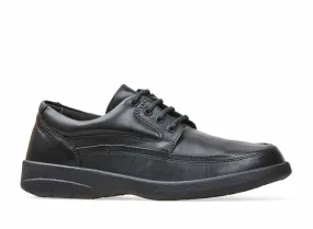 Mens Black Leather Shoes Padders Fire Laced Shoe F Fit Soft Comfort SALE