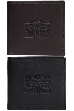 Mens Levi's 'Two Horse' Bifold Coin Wallet