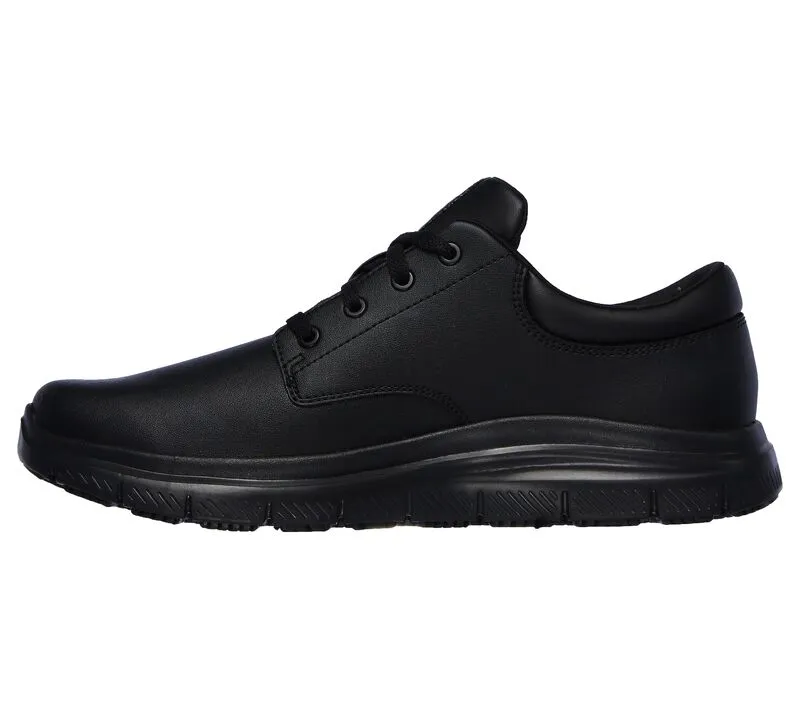 Mens Skechers Work Laced Shoes Slip Resistant Sole Memory Foam 77513EC BLK sale