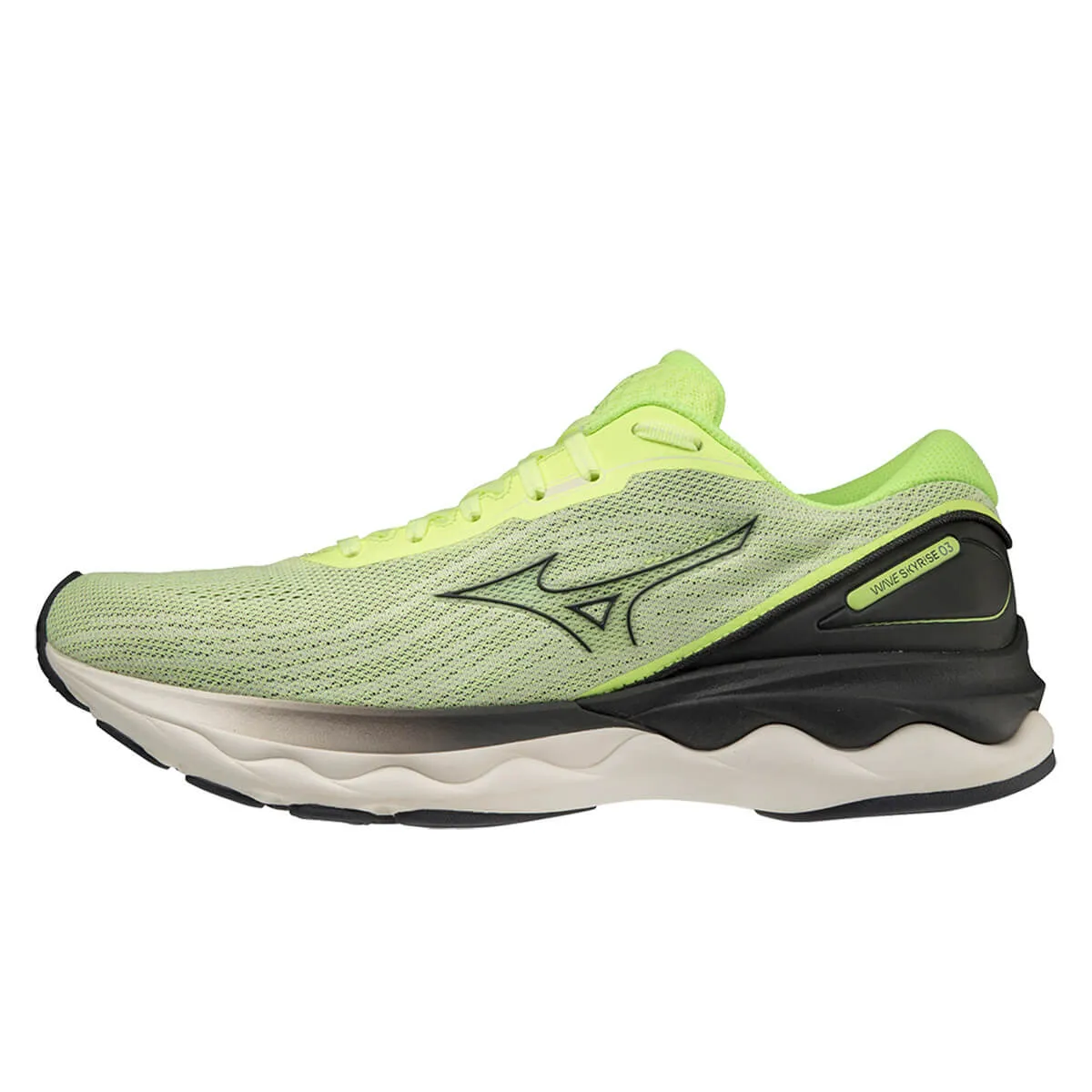 Mizuno Wave Skyrise 3 Mens | Neolime/ebony/snowwhite