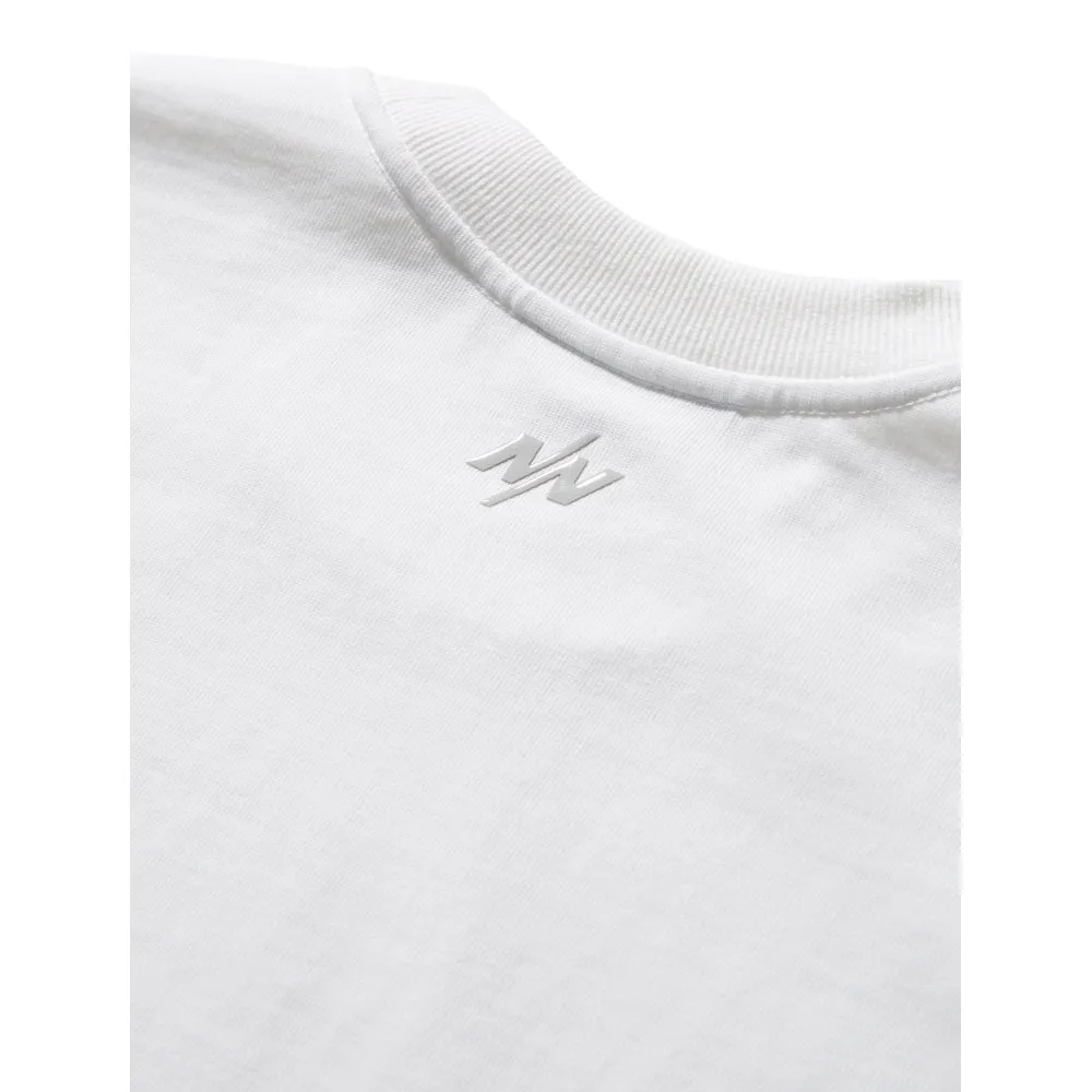 NINE POINT NINE ELEMENT LONG SLEEVES TEE-OFF WHITE