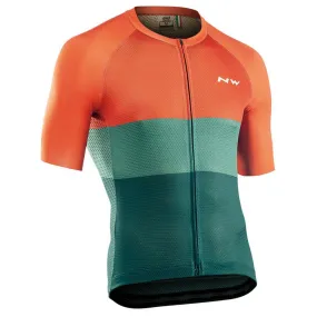 Northwave Blade Air Jersey - Green/Siena Orange