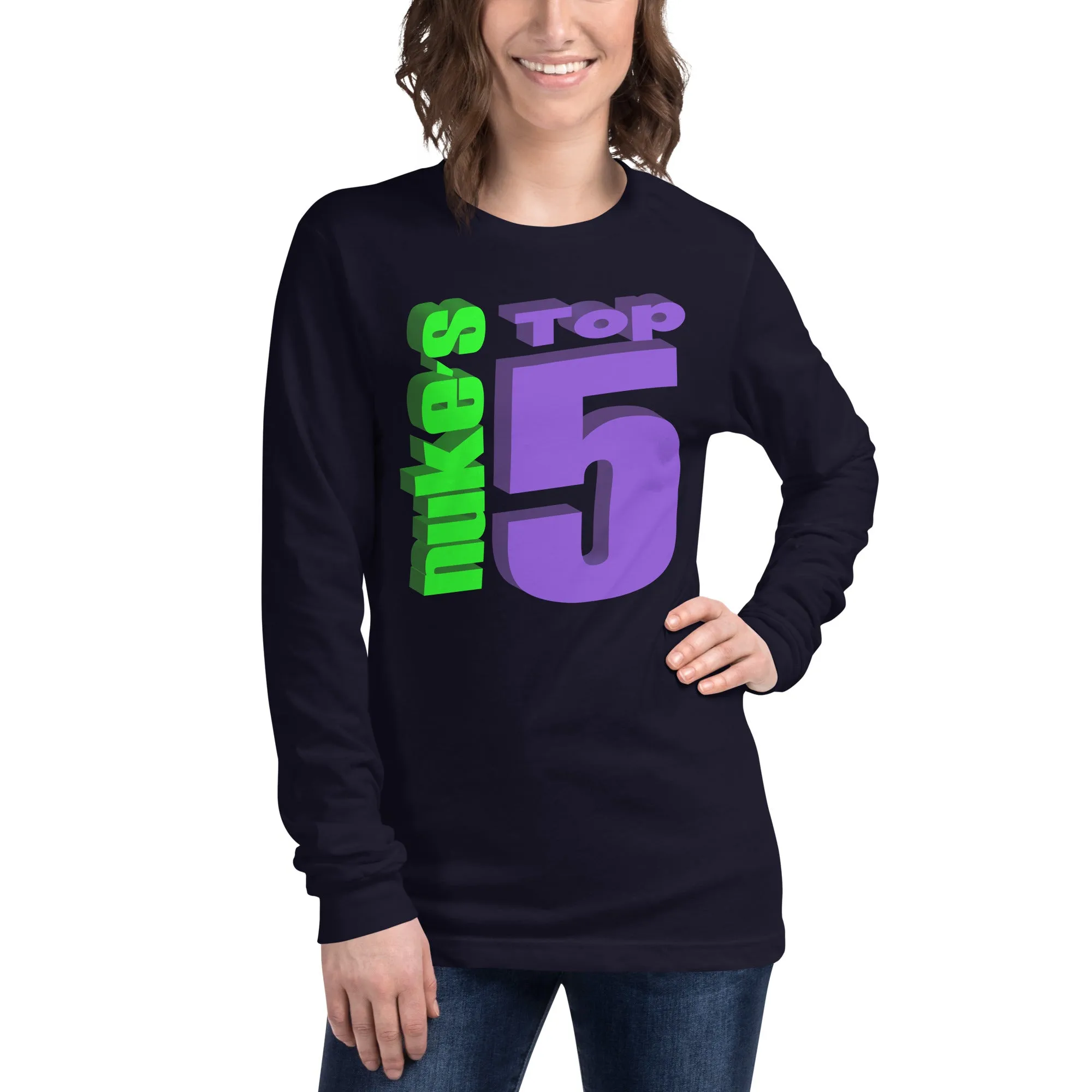 Nuke's Top 5 Hand Long Sleeve Tee TWO SIDED