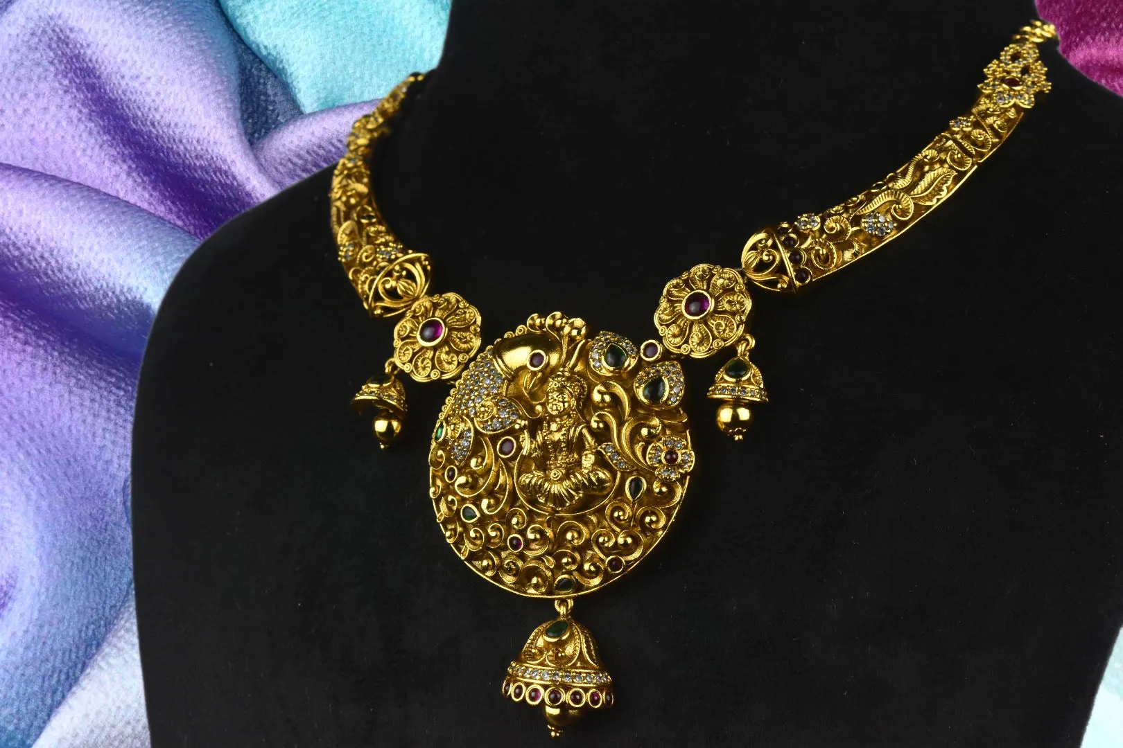 One Gram Gold Antique Lakshmi Kanti By Asp Fashion Jewellery