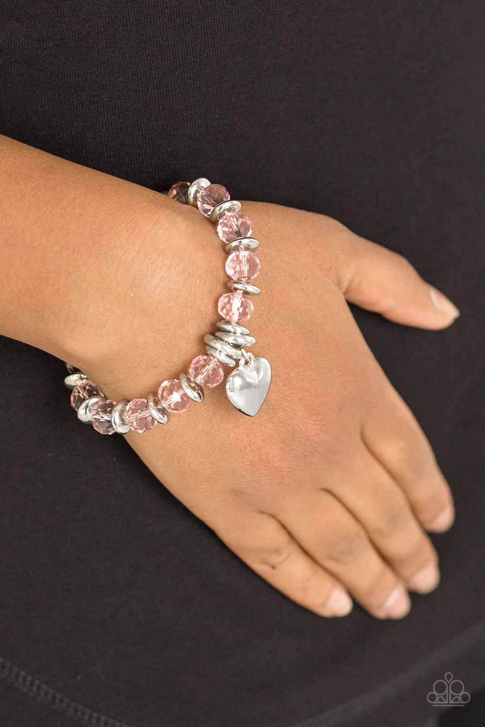 Paparazzi Accessories  - Need I Say Amour #B219 Peg - Pink Bracelet