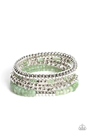 Paparazzi Pristine Pixie Dust - Green Bracelet