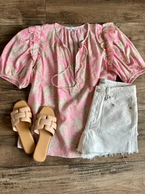 Pink Pattern Blouse