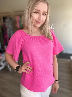 Pink Short Sleeve Top