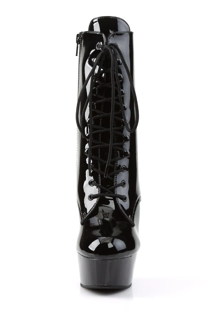 Pleaser USA Delight-1020 6inch Pleaser Boots - Patent Black