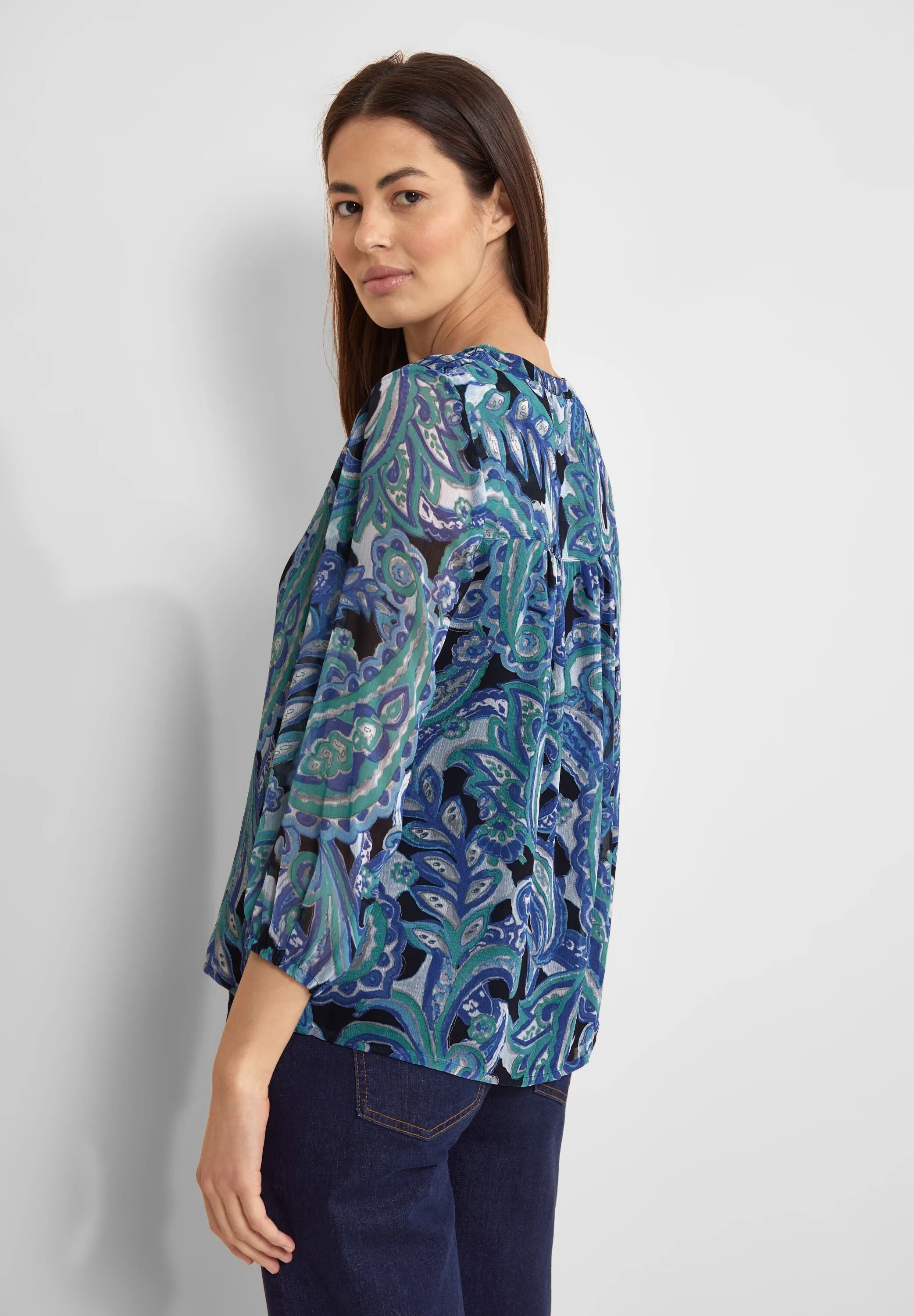 Print Chiffonbluse