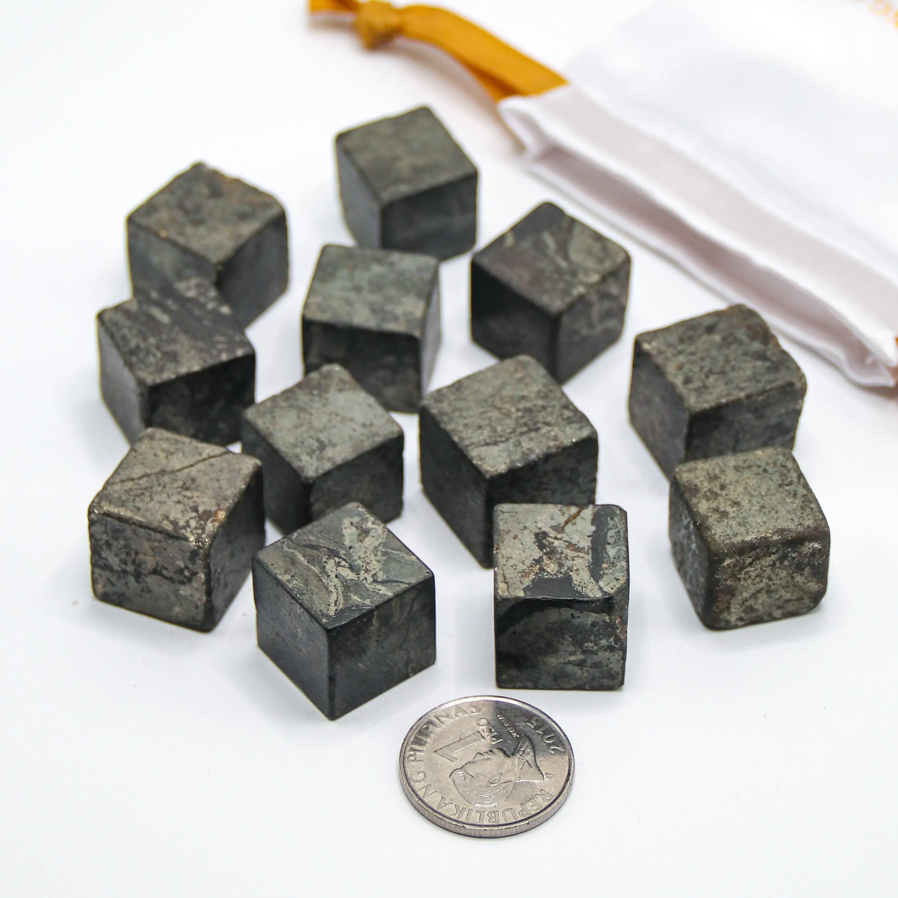 Pyrite Cube Tumbled Stones