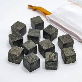 Pyrite Cube Tumbled Stones