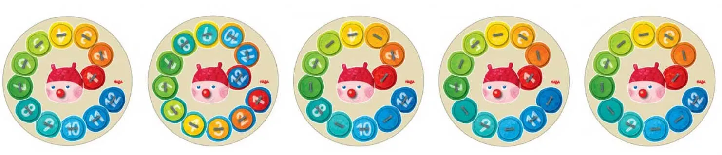 Rainbow Caterpillar Counting Threading Game