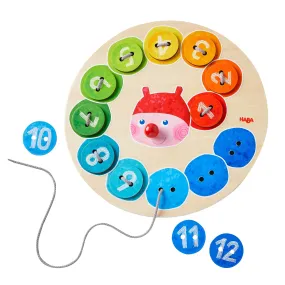 Rainbow Caterpillar Counting Threading Game