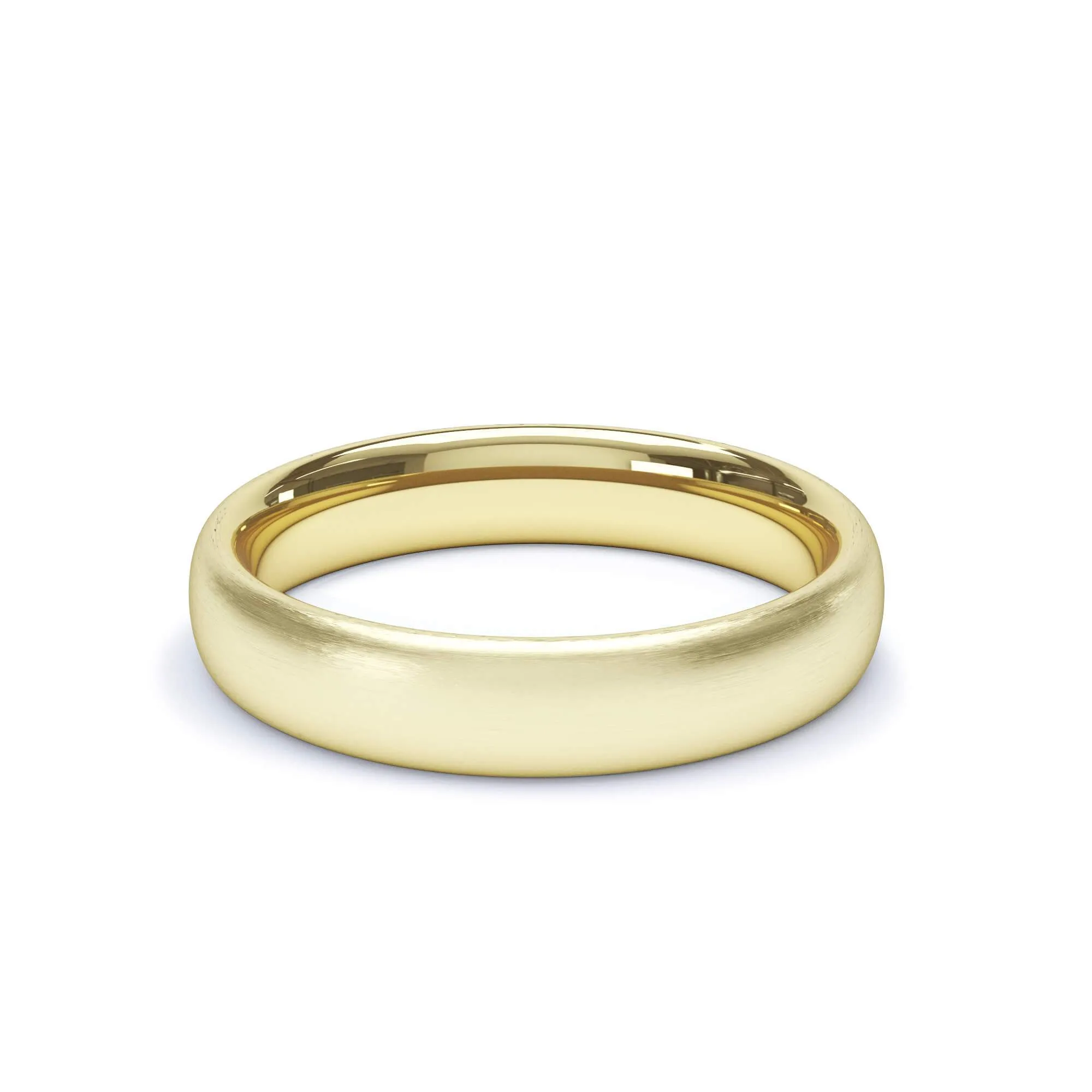 - Regular Court Satin Polish Wedding Ring 9k Yellow Gold