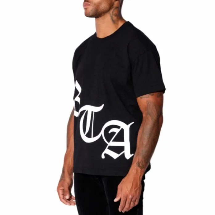 RTA Short Sleeve Old English Logo Tee (Black/White) MU23K621