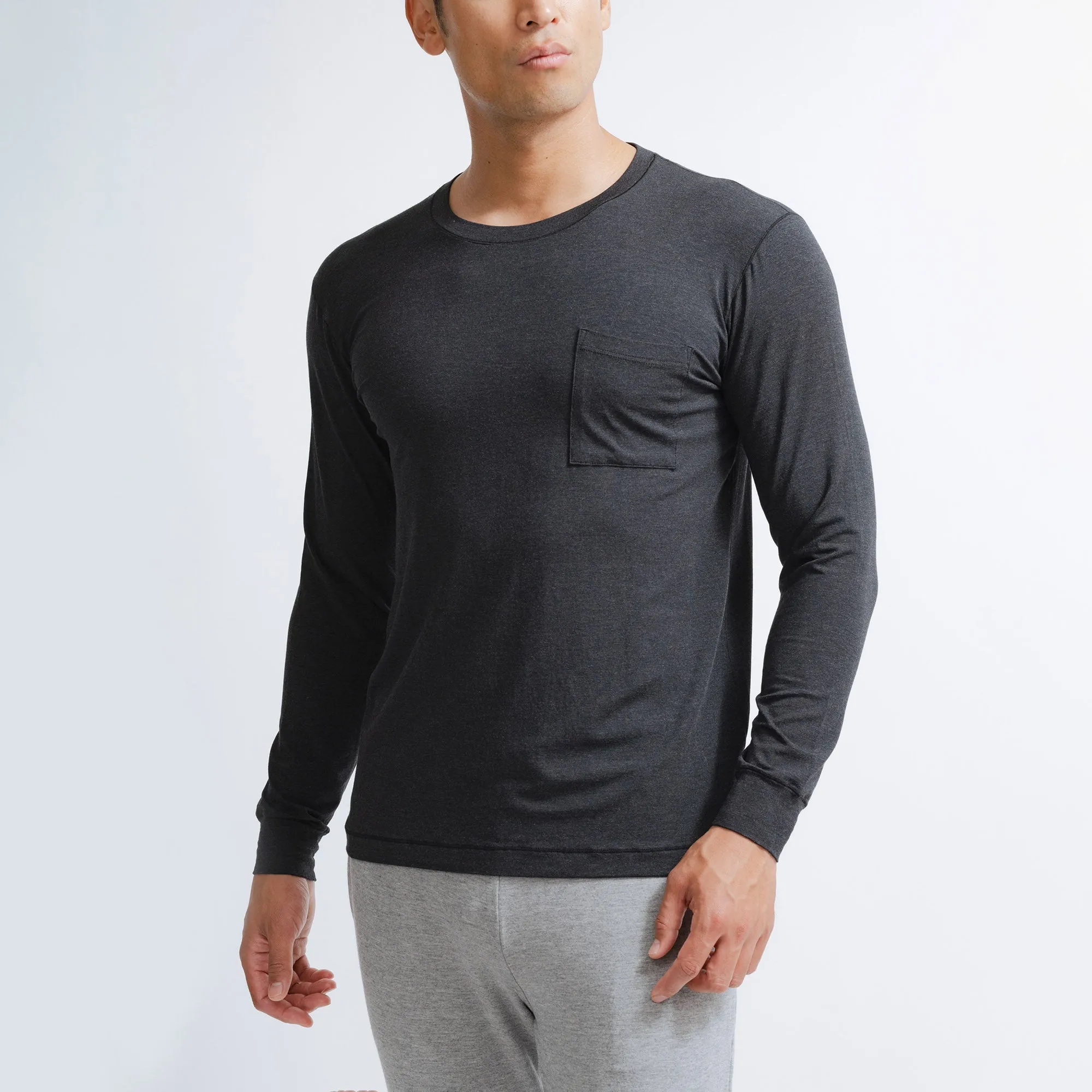 Silktouch TENCEL™ Modal Air Round Neck Long Sleeve Top