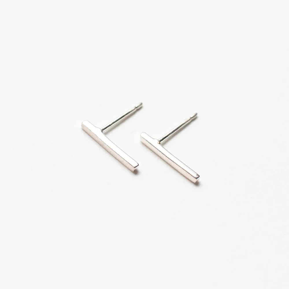 Silver Bar Studs