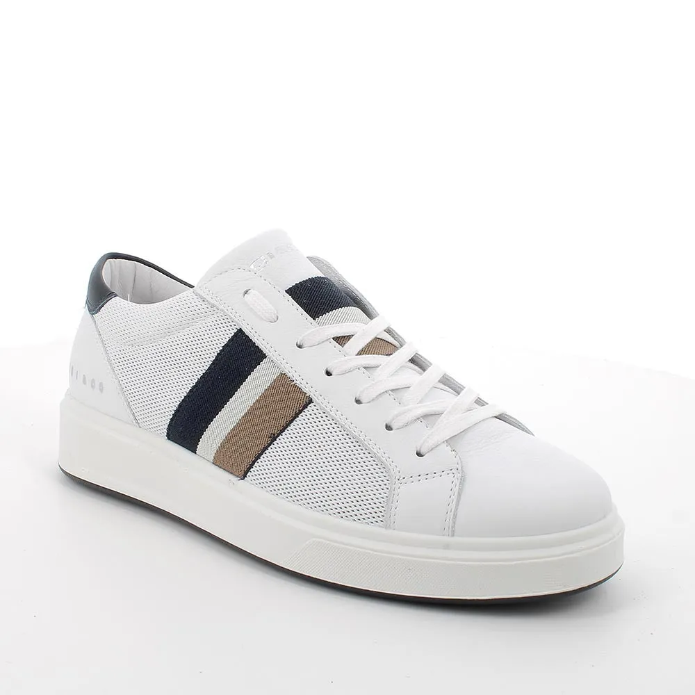 SNEAKERS PELLE DETTAGLI STRISCE