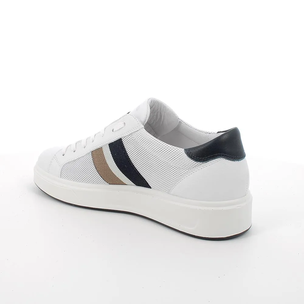 SNEAKERS PELLE DETTAGLI STRISCE