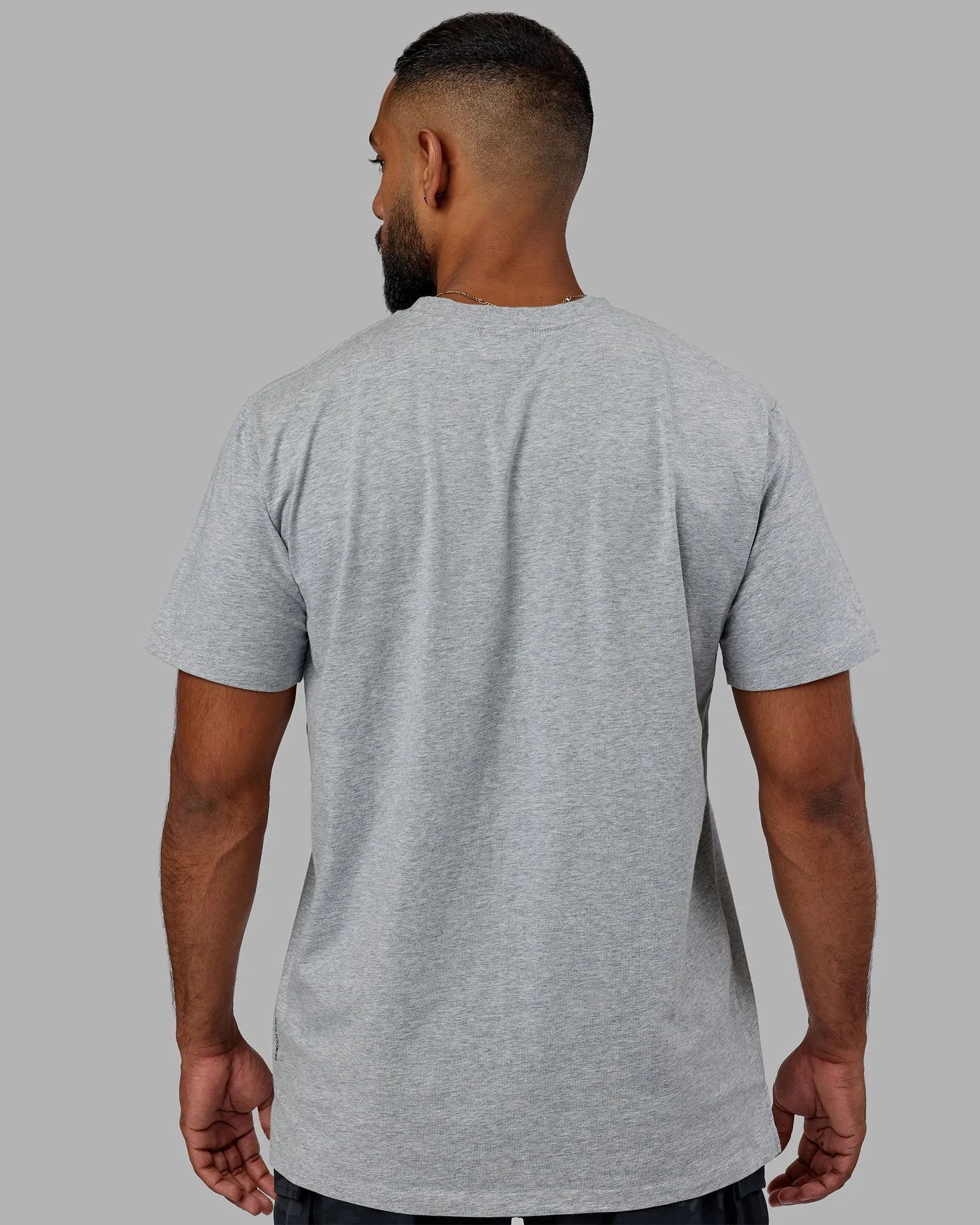 Strength FLXCotton Tee - Lt Grey Marl