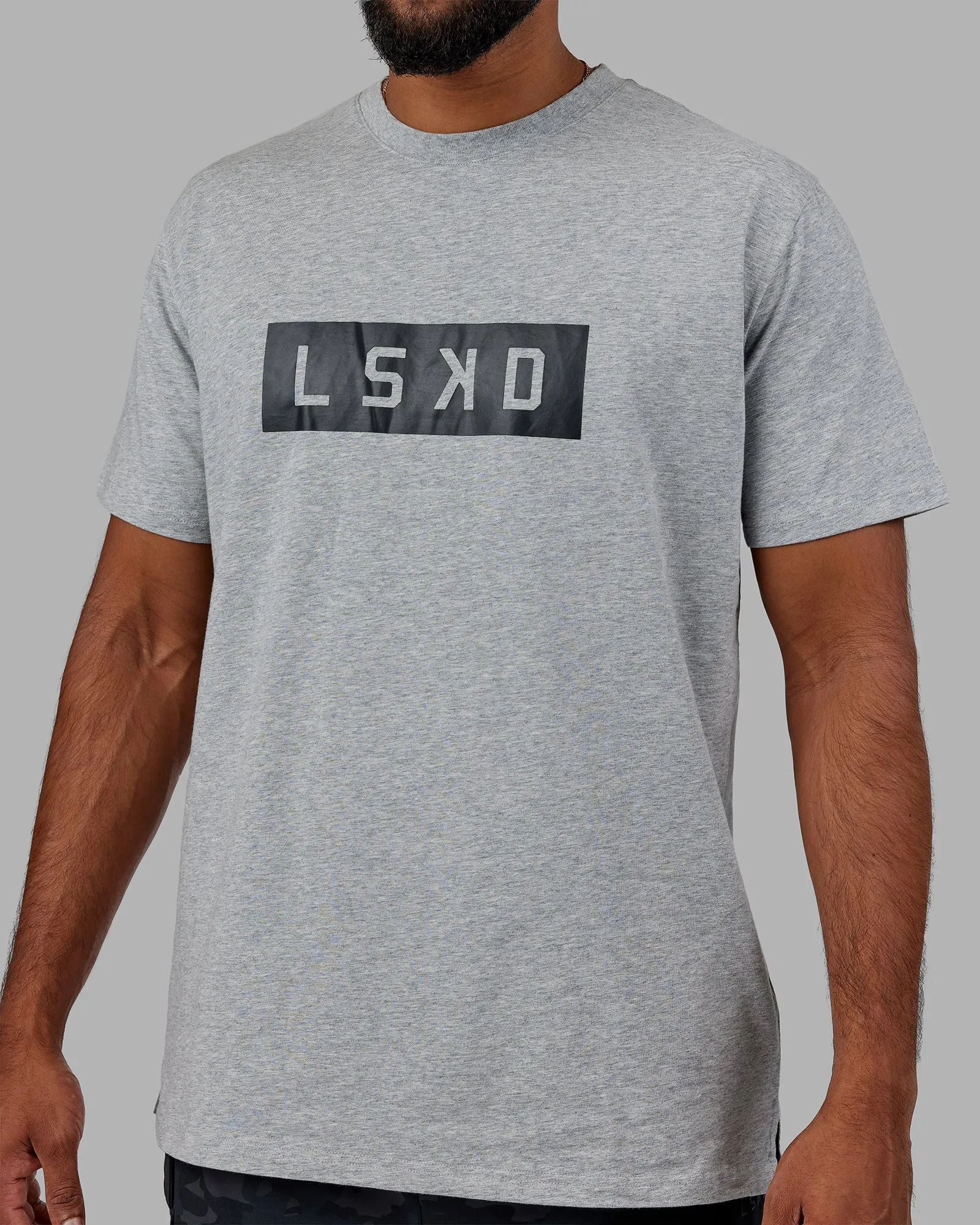 Strength FLXCotton Tee - Lt Grey Marl