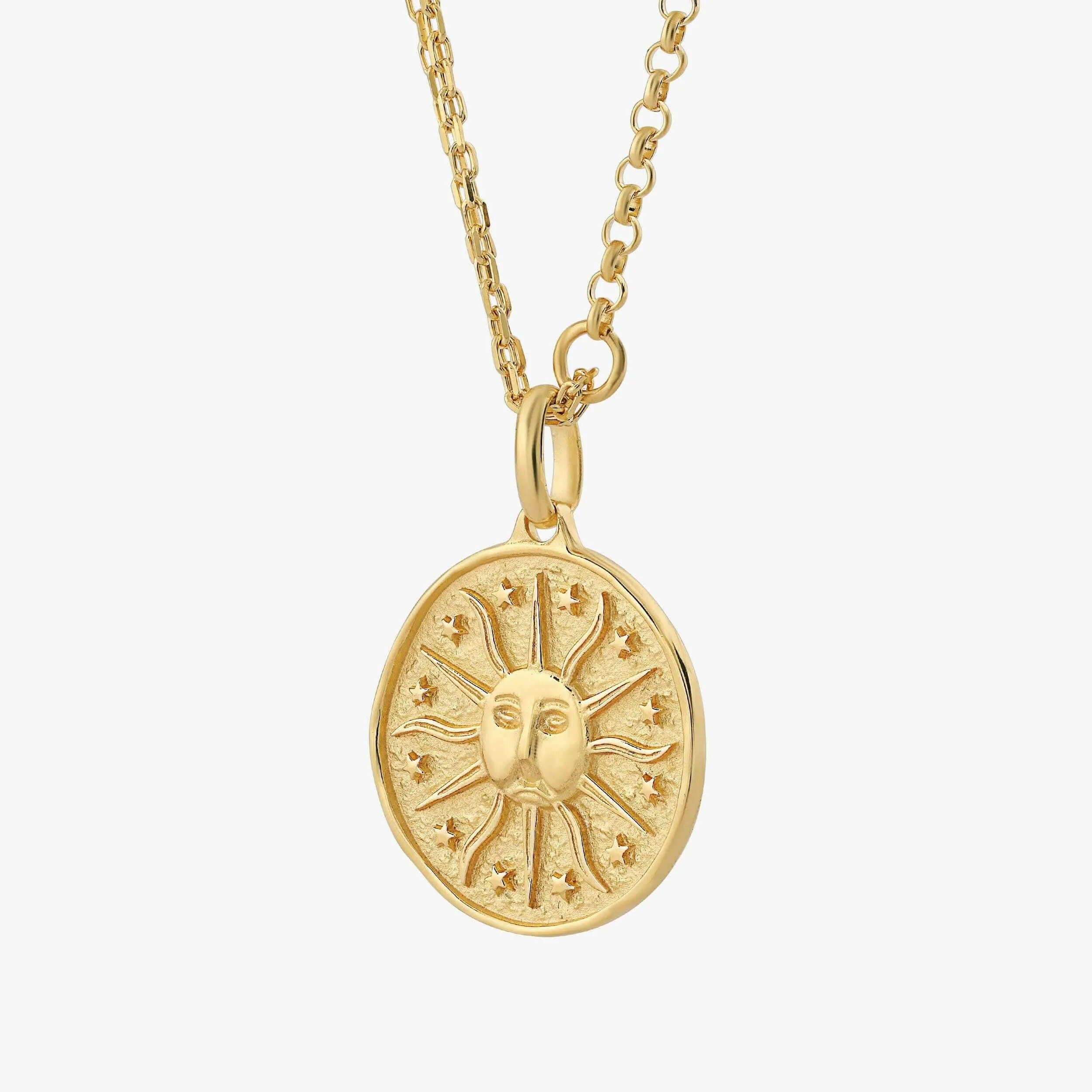 Sun Pendant Necklace | 18K Gold Vermeil