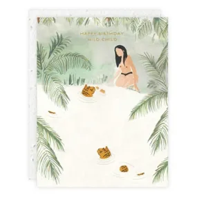  Swimming with Tigers  Greeting Card