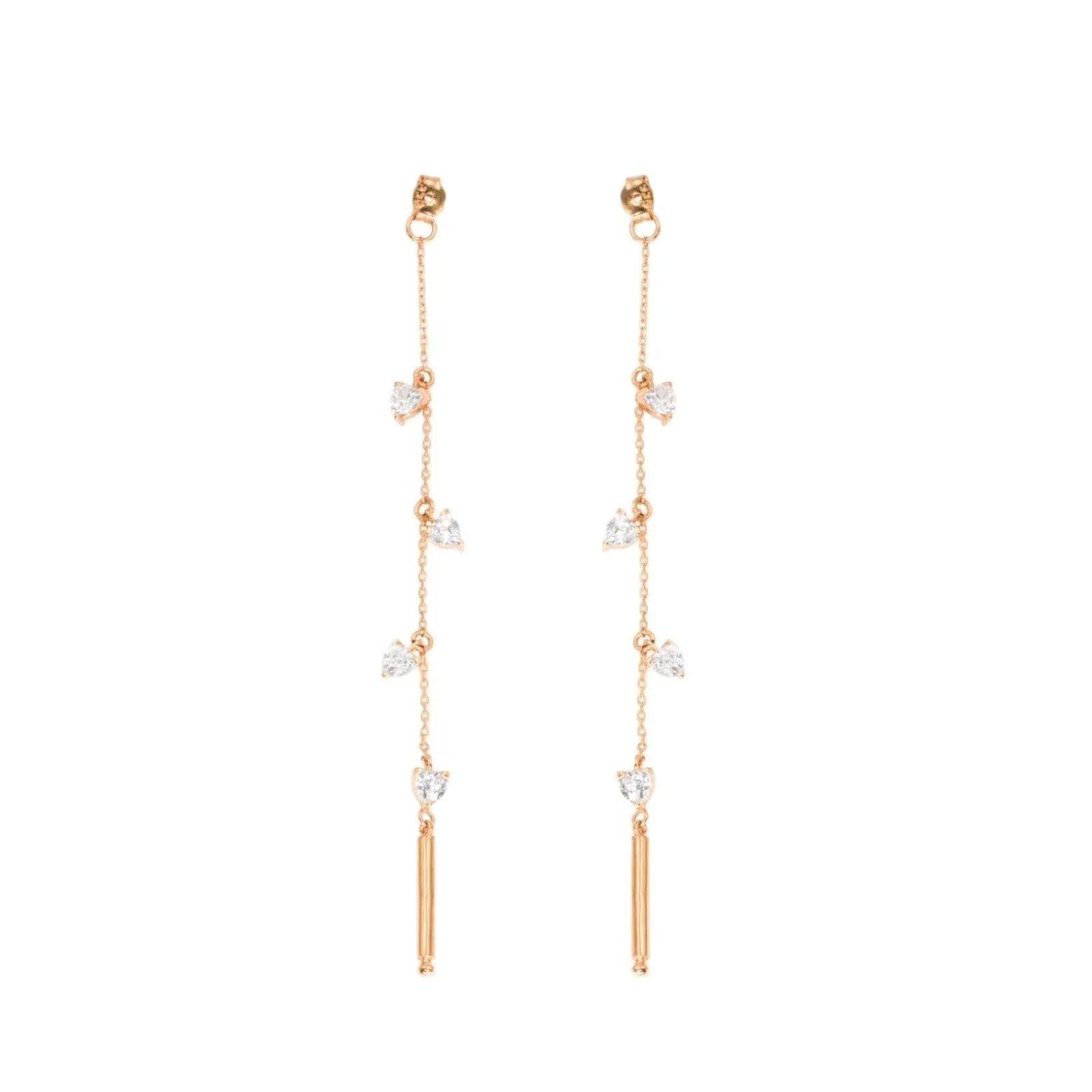 Theia - Vermeil & Sterling Linear Earring Backs