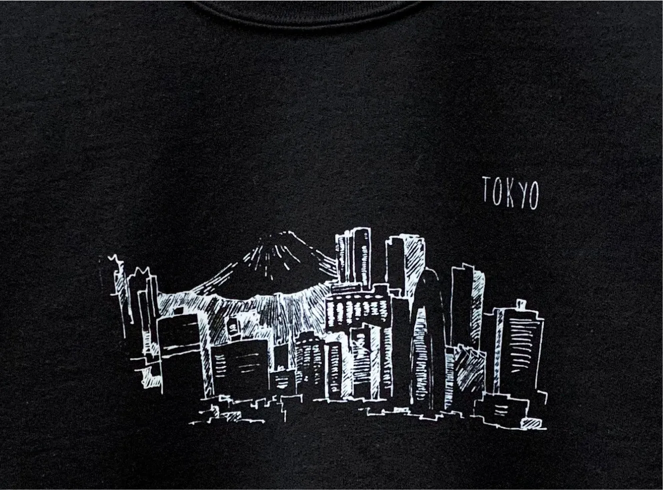 Tokyo Black Graphic Unisex Crewneck Sweatshirt