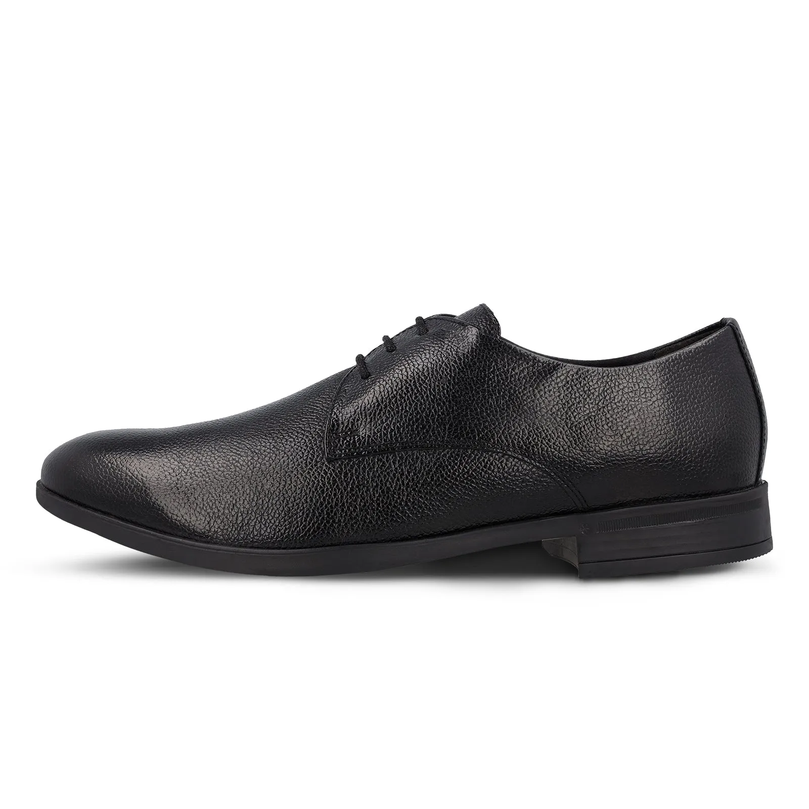 Walkaroo Leather Men formals Shoes - WF6051 Black