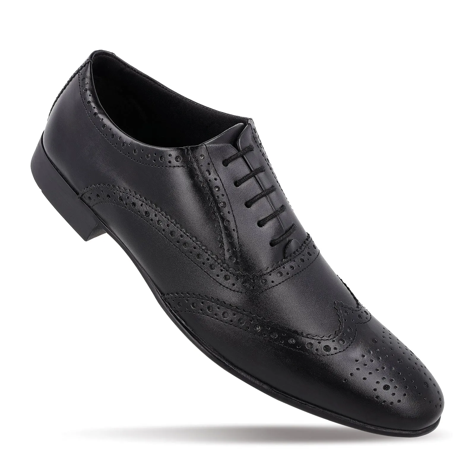 Walkaroo  Leather Men formals Shoes - WF6055 Black